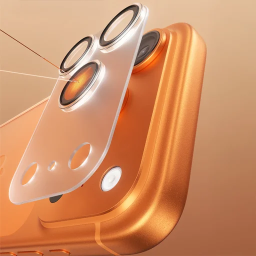 Benks Edzett üveg Air Shield Matt Integrált Lencsevédő (C070) iPhone 17 Pro Max (3 darab lencsevédő) átlátszó üvegfólia - 6