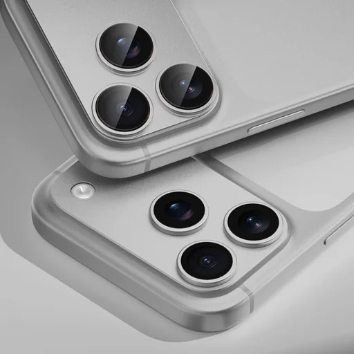 Benks edzett üveg Glass Warrior fém integrált lencsevédő (C069) iPhone 17 Pro-hoz (3 darab lencse) kék üvegfólia - 7