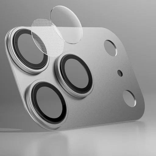 Benks edzett üveg Glass Warrior fém integrált lencsevédő (C069) iPhone 17 Pro-hoz (3 darab lencse) kék üvegfólia - 8