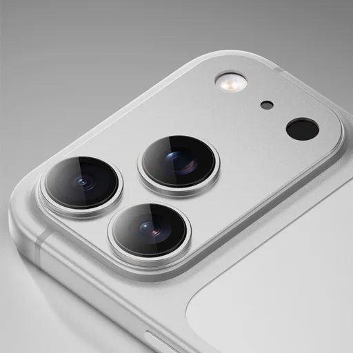 Benks edzett üveg Glass Warrior fém integrált lencsevédő (C069) iPhone 17 Pro-hoz (3 darab lencse) kék üvegfólia - 4