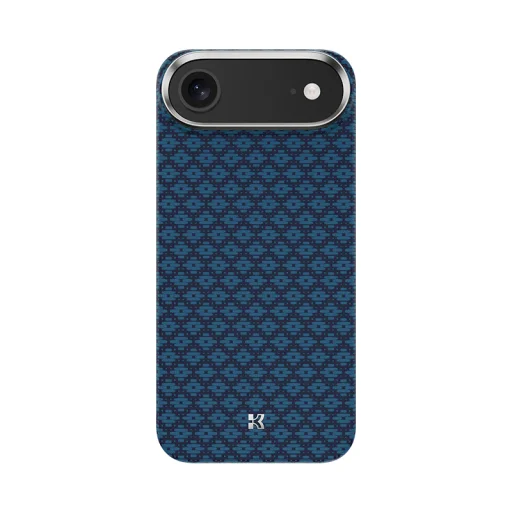 Benks Magnetic Armor Air Armor Grid Kevlar Tok Fém Keret 600D (0068) iPhone 17 Air kék tok - 2