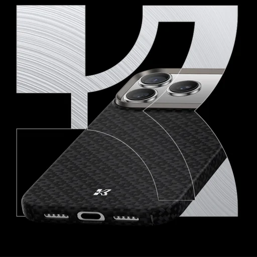 Benks Mágneses Páncél Légpáncél Rácsos Kevlar Tok Fémkeret 600D (B068) az Iphone 17 Air fekete tok - 4