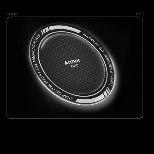 Benks Mágneses Páncél Légpáncél Rácsos Kevlar Tok Fémkeret 600D (B068) az Iphone 17 Air fekete tok - 6