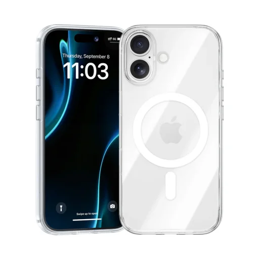 Benks Mágneses Kristály tok iPhone 17 átlátszó (Kamera Vezérlő Gomb) tok - 1