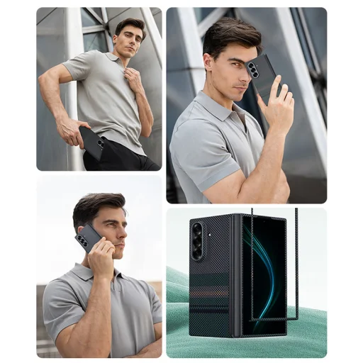 Benks Combo Armor Légies Sarki Fény Tengely Kevlar Samsung Galaxy Z Fold 7 - hátlap + elülső borítás + corning üveg - tok és üvegfólia - 4