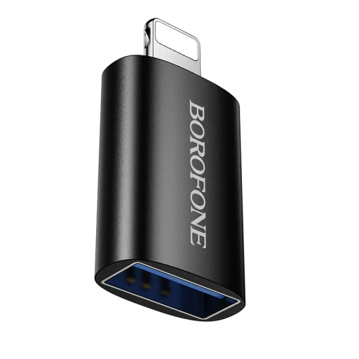 Borofone Adapter BV26 - USB-ről Lightning-re - fekete - 1