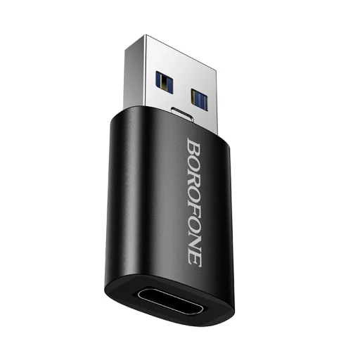 Borofone Adapter BV26B - USB to Type C - fekete - 1