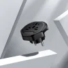 Borofone Travel charger adapter BAC15 - USA, UK, EU, AU fekete thumbnail