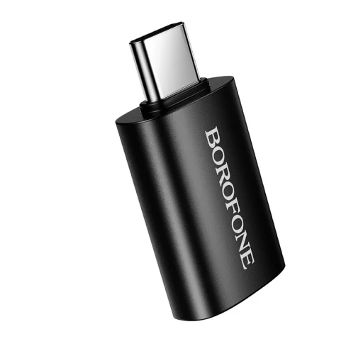 Borofone Adapter BV26C - Type C - USB - fekete - 3