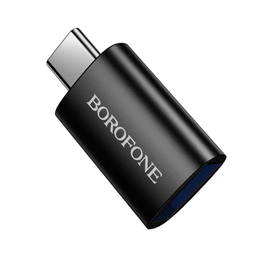 Borofone Adapter BV26C - Type C - USB - fekete - 5