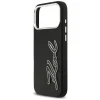 iPhone 17 Pro Max Karl Lagerfeld FW Grained Signature Logo fekete tok thumbnail