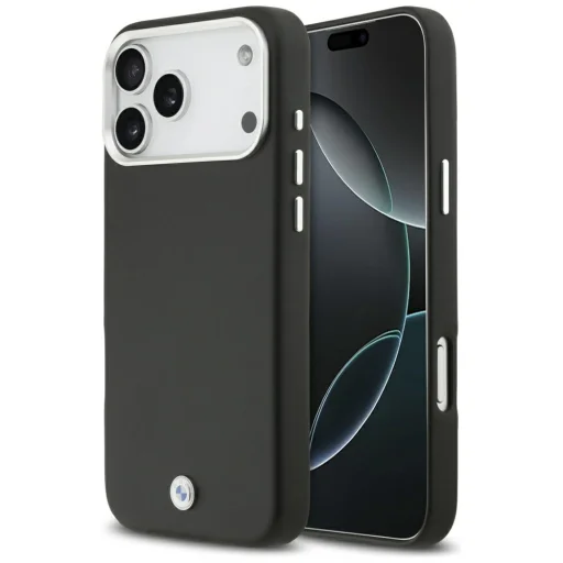 iPhone 17 Pro Max BMW Sign teljesen burkolt fém MagSafe tok fekete, - 1