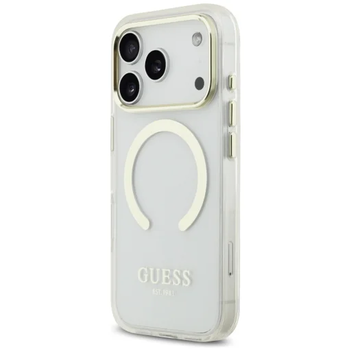 iPhone 17 Pro Guess Metal Outline MagSafe tok arany - 2