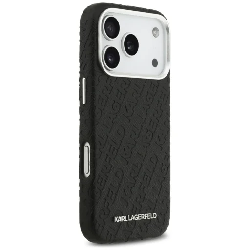iPhone 17 Pro Karl Lagerfeld FW Stamped Karl MagSafe fekete tok - 4
