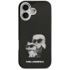iPhone 17 Karl Lagerfeld IML Aquarelle Karl & Choupette & Logo MagSafe Fekete tok - 3