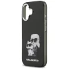 iPhone 17 Karl Lagerfeld IML Aquarelle Karl & Choupette & Logo MagSafe Fekete tok - 7