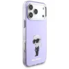 iPhone 17 Pro Max Karl Lagerfeld IML Aquarelle Karl & Choupette & Logo MagSafe tok Lila thumbnail