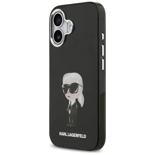 iPhone 17 Karl Lagerfeld IML Aquarelle Karl & Logo MagSafe tok fekete tok - 2