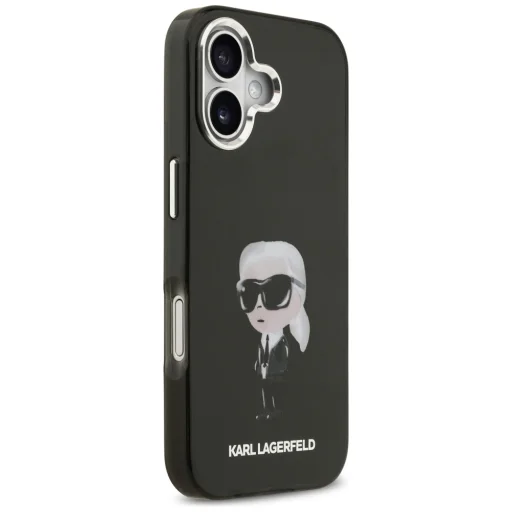 iPhone 17 Karl Lagerfeld IML Aquarelle Karl & Logo MagSafe tok fekete tok - 4