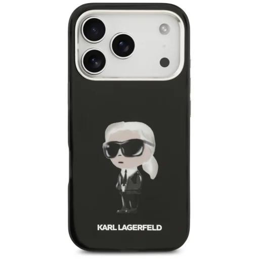 iPhone 17 Pro Karl Lagerfeld IML Aquarelle Karl & Logo MagSafe fekete tok - 3