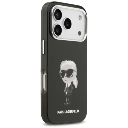 iPhone 17 Pro Karl Lagerfeld IML Aquarelle Karl & Logo MagSafe fekete tok - 4