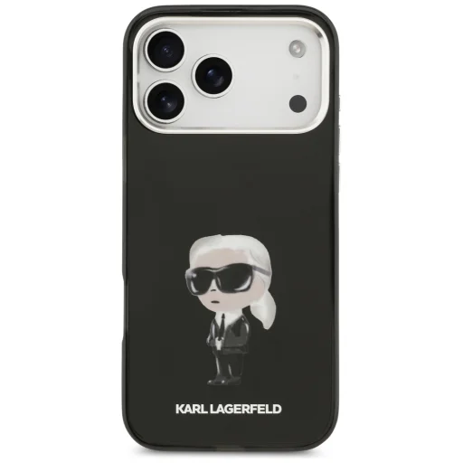 iPhone 17 Pro Max Karl Lagerfeld IML Aquarelle Karl & Logo MagSafe fekete tok - 3