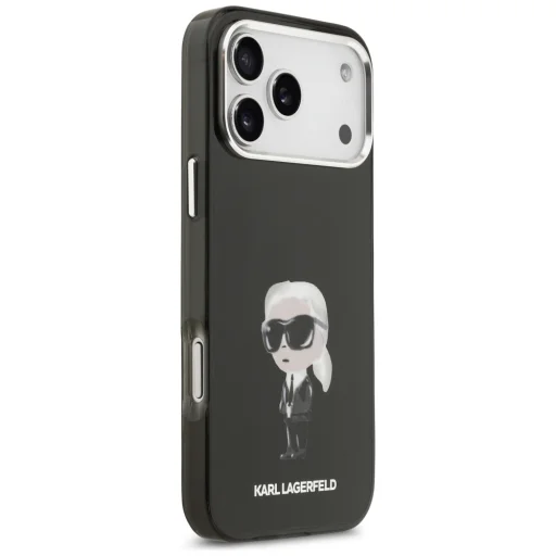 iPhone 17 Pro Max Karl Lagerfeld IML Aquarelle Karl & Logo MagSafe fekete tok - 4