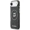 iPhone 17 Air Karl Lagerfeld IML Choupette Head Logo MagSafe tok Fekete - 2