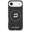 iPhone 17 Air Karl Lagerfeld IML Choupette Head Logo MagSafe tok Fekete - 3