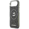 iPhone 17 Air Karl Lagerfeld IML Choupette Head Logo MagSafe tok Fekete - 6
