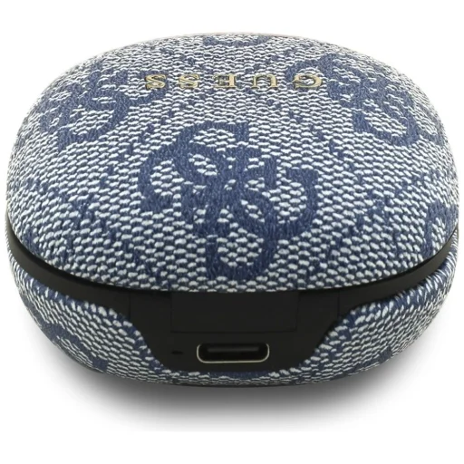 Vezeték nélküli fülhallgató TWS ENC Guess 4G Classic Metal Logo kék - 3