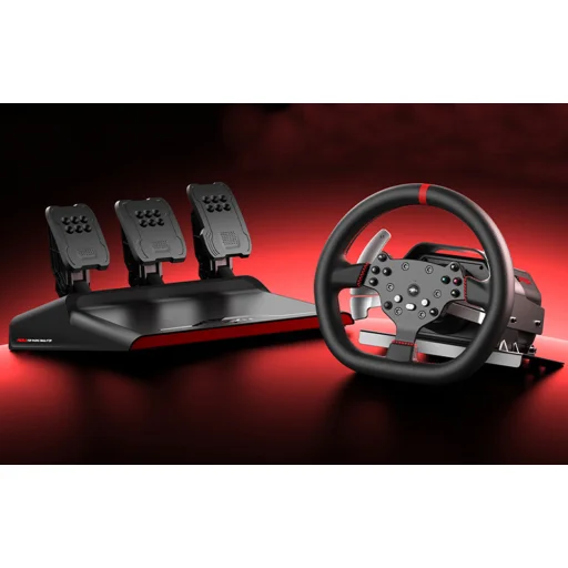 Gaming Set PXN-V10 Pro – Versenykormány + Pedálok + Rögzítő Bilincsek (PC / PS4 / Xbox One / Xbox Series X|S) - 6