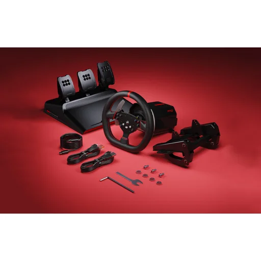 Gaming Set PXN-V10 Pro – Versenykormány + Pedálok + Rögzítő Bilincsek (PC / PS4 / Xbox One / Xbox Series X|S) - 12
