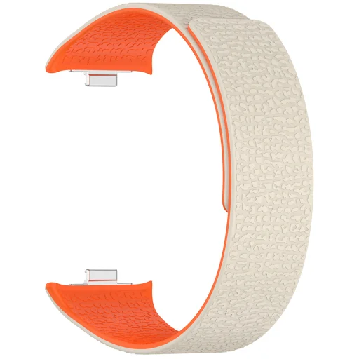 Xiaomi Smart Band 9 Pro / 8 Pro / Redmi Watch 4 / Watch 5 Techsuit - Watchband (W016) - Starlight / Narancs - 2