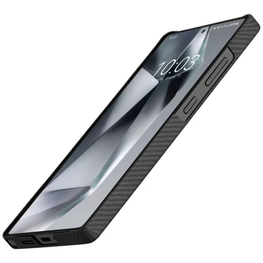 Samsung Galaxy S25 Ultra PITAKA Ultra-Vékony MagSafe tok fekete szürke - 5