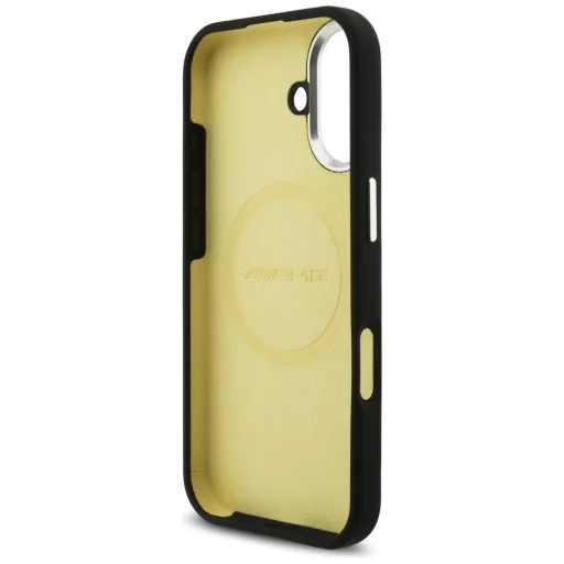 iPhone 17 AMG Szilikon Oversize Rombusz MagSafe tok Fekete - 7