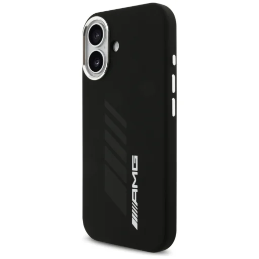 iPhone 17 AMG Szilikon Oversize Rombusz MagSafe tok Fekete - 2