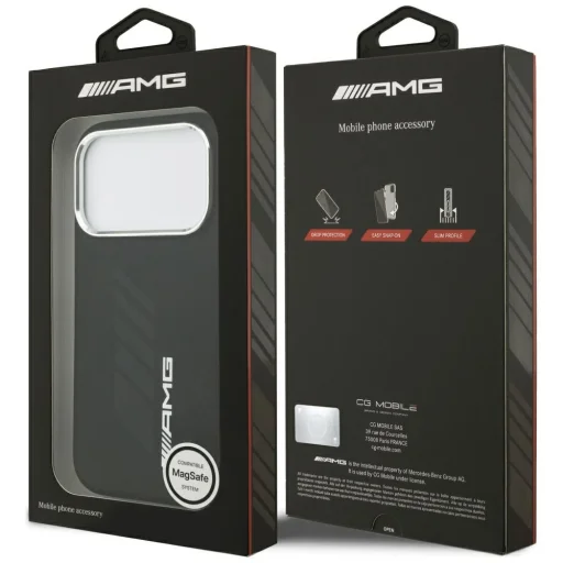 iPhone 17 Pro AMG Szilikon Oversize Rombuszok MagSafe tok Fekete - 8