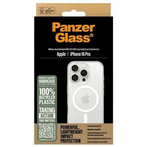 iPhone 16 Pro PanzerGlass HardCase tok 6.3" fehér MagSafe 1292 - 4