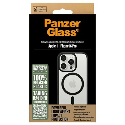 iPhone 16 Pro PanzerGlass HardCase tok fekete MagSafe 1302 - 4