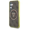 Samsung Galaxy S25 Guess 4G Glitter Triangle Buttons MagSafe barna tok thumbnail
