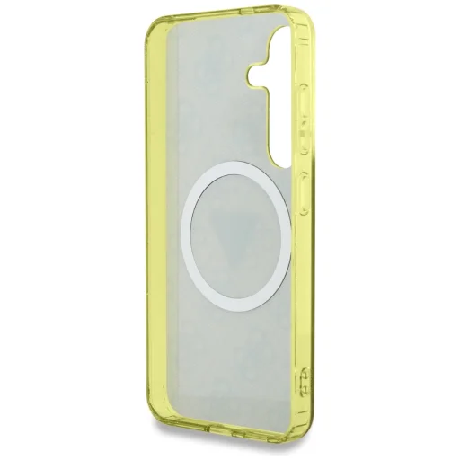 Samsung Galaxy S25 Guess 4G Glitter Triangle Buttons MagSafe barna tok - 7