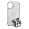 iPhone 17 Nimmy Glasses Cool Dog MagSafe szürke tok thumbnail