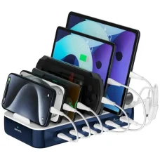 4smarts Team 100W töltőállomás kábelkészlettel sötétkék