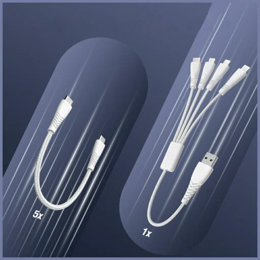 4smarts Team 100W töltőállomás kábelkészlettel sötétkék - 6