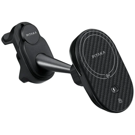 Tesla Model 3/Y PITAKA MagEZ Pro 2 Qi2 vezeték nélküli töltős autós telefontartó fekete szürke - 3