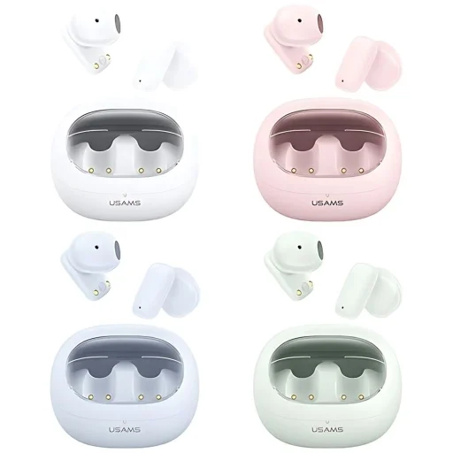 USAMS Bluetooth 5.3 TWSTD Sorozat Vezeték nélküli Fülhallgató Fehér BHUTD01 (TD22) - 2