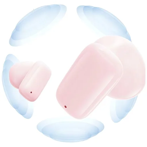 USAMS Bluetooth 5.3 TWSTD sorozatú vezeték nélküli fejhallgató Rózsaszín BHUTD03 (TD22) - 6