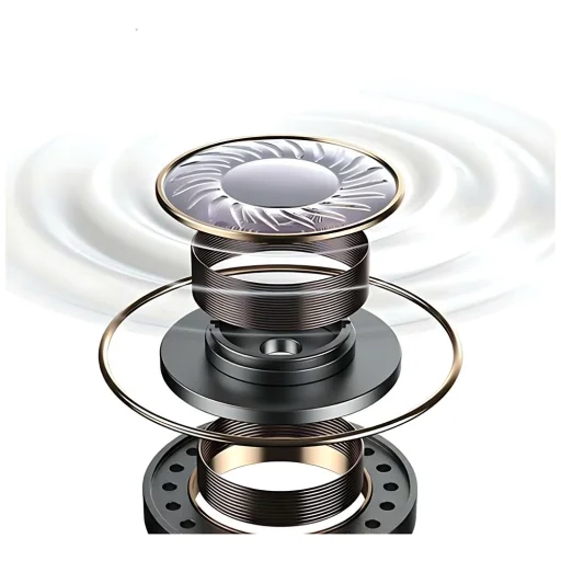 USAMS Bluetooth 5.3 TWSTD sorozatú vezeték nélküli fejhallgató Rózsaszín BHUTD03 (TD22) - 7