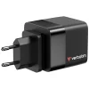 Verbatim GaN töltő 65W 2xUSB-C/USB-A + EU/UK/USA adapter fekete 32217 thumbnail